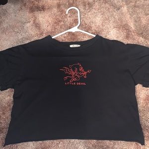 Cropped “Little Devil” Tee